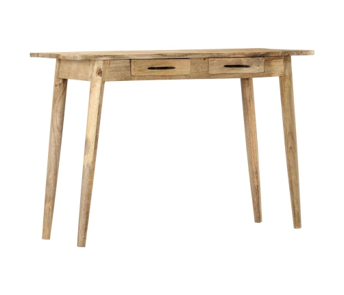 Mesa consola de madera maciza de mango rugosa 115x40x75 cm