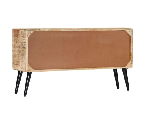 Aparador de madera maciza de mango 118x30x62 cm