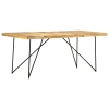 Mesa de comedor de madera maciza de mango 180x90x76 cm