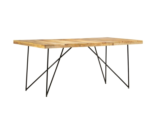 Mesa de comedor de madera maciza de mango 180x90x76 cm