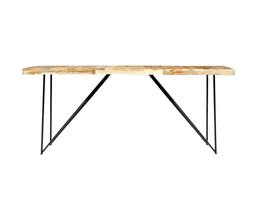 Mesa de comedor de madera maciza de mango 180x90x76 cm