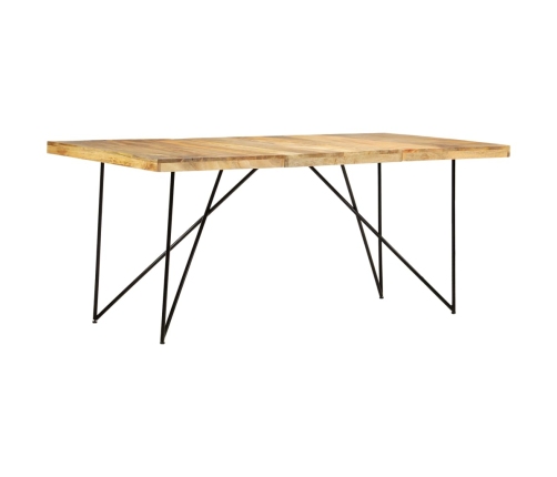 Mesa de comedor de madera maciza de mango 180x90x76 cm