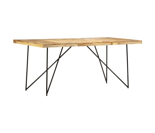 Mesa de comedor de madera maciza de mango 180x90x76 cm