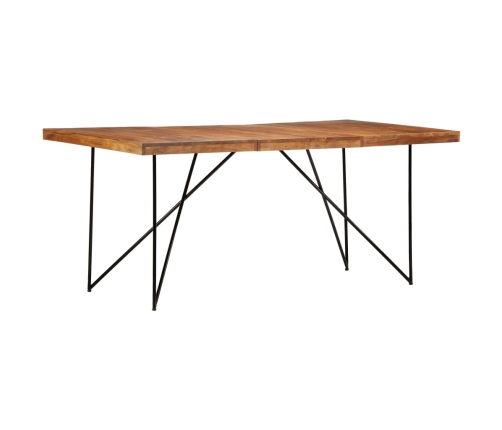 Mesa de comedor de madera maciza de acacia 180x90x76 cm