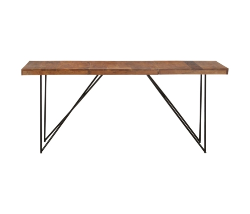 Mesa de comedor de madera maciza de acacia 180x90x76 cm