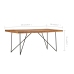 Mesa de comedor de madera maciza de acacia 180x90x76 cm