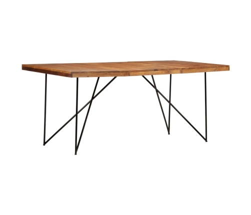 Mesa de comedor de madera maciza de acacia 180x90x76 cm