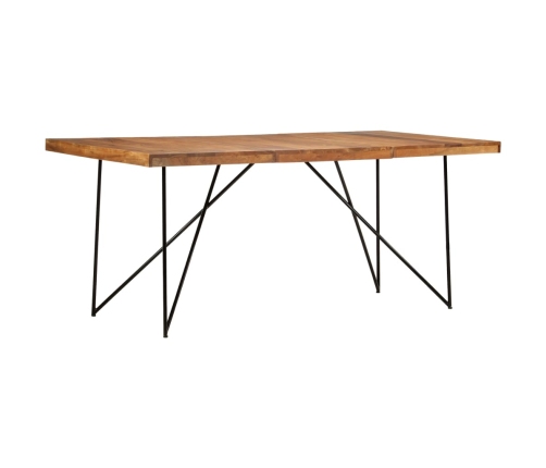 Mesa de comedor de madera maciza de acacia 180x90x76 cm