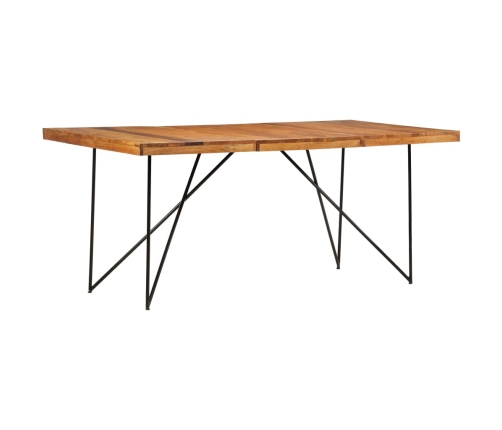 Mesa de comedor de madera maciza de acacia 180x90x76 cm