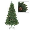 Árbol de Navidad artificial con piñas verde 150 cm