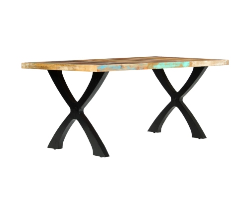 Mesa de comedor de madera maciza reciclada 180x90x76 cm