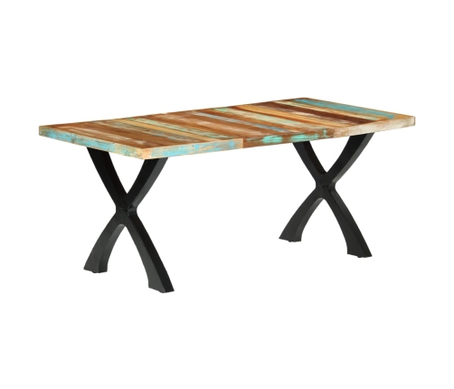 Mesa de comedor de madera maciza reciclada 180x90x76 cm