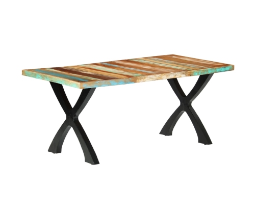 Mesa de comedor de madera maciza reciclada 180x90x76 cm