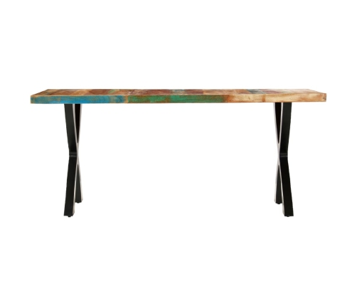 Mesa de comedor de madera maciza reciclada 180x90x76 cm