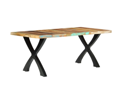 Mesa de comedor de madera maciza reciclada 180x90x76 cm