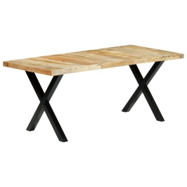 Mesa de comedor de madera maciza de mango 180x90x76 cm