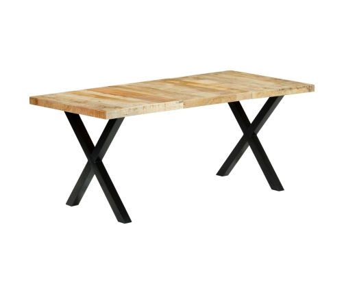 Mesa de comedor de madera maciza de mango 180x90x76 cm