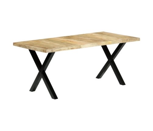 Mesa de comedor de madera maciza de mango 180x90x76 cm