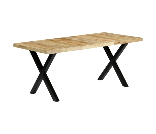 Mesa de comedor de madera maciza de mango 180x90x76 cm