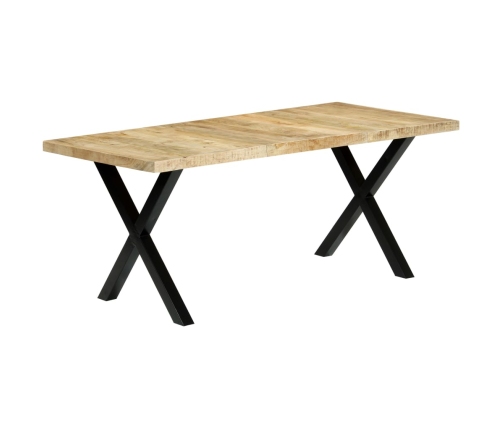 Mesa de comedor de madera maciza de mango 180x90x76 cm