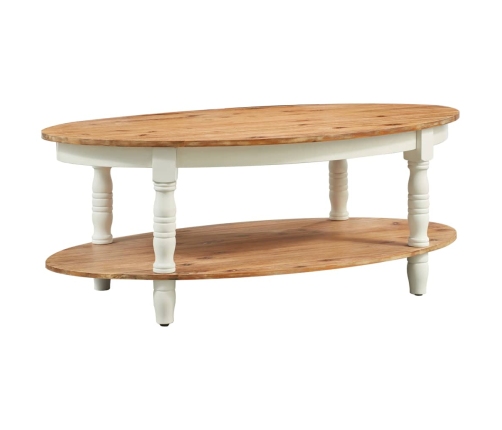 Mesa de centro de madera maciza de acacia 102x62,5x42 cm