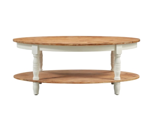 Mesa de centro de madera maciza de acacia 102x62,5x42 cm