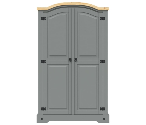 Armario madera de pino Mexicano estilo Corona gris 2 Puertas