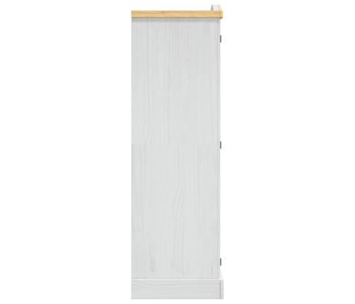 Armario madera de pino Mexicano estilo Corona blanco 2 puertas