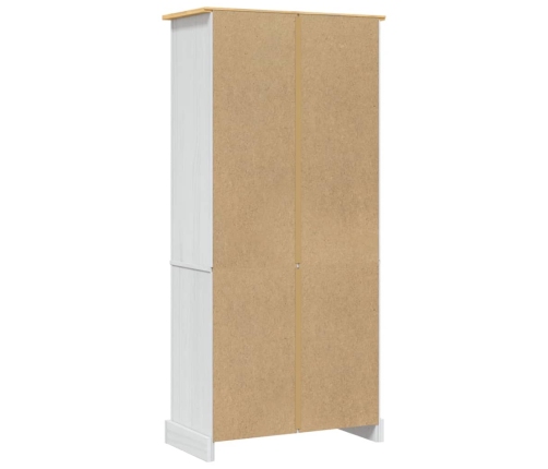 Aparador Corona Range de pino mexicano blanco 80x40x170 cm