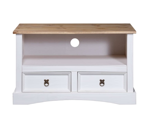 Mueble para TV Corona Range de pino mexicano blanco 91x43x56 cm