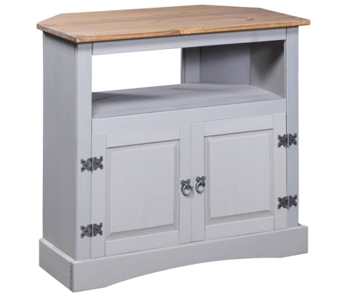 Mesa consola Corona Range de pino mexicano gris 80x43x78 cm