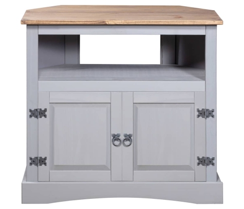 Mesa consola Corona Range de pino mexicano gris 80x43x78 cm