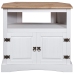 vidaXL Mesa consola Corona Range de pino mexicano blanco 80x43x78 cm