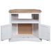 vidaXL Mesa consola Corona Range de pino mexicano blanco 80x43x78 cm