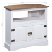 Mesa consola Corona Range de pino mexicano blanco 80x43x78 cm