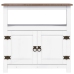 Mueble de TV Corona Range de pino mexicano blanco 80x43x78 cm