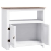 Mueble de TV Corona Range de pino mexicano blanco 80x43x78 cm