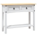 Mesa consola Corona Range de pino mexicano blanco 90x34,5x73 cm