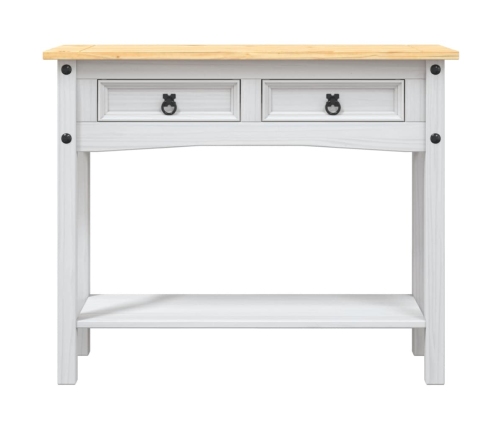 Mesa consola Corona Range de pino mexicano blanco 90x34,5x73 cm