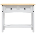 Mesa consola Corona Range de pino mexicano blanco 90x34,5x73 cm