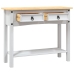 Mesa consola Corona Range de pino mexicano blanco 90x34,5x73 cm