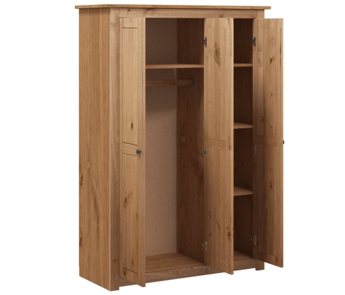 Armario de 3 puertas madera pino Panamá Range 118x50x171,5 cm