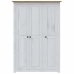 Armario de 3 puertas pino Panamá Range blanco 118x50x171,5 cm