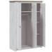 Armario de 3 puertas pino Panamá Range blanco 118x50x171,5 cm