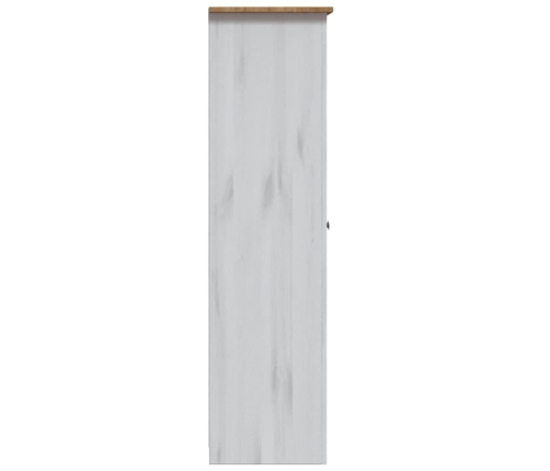 Armario de 3 puertas pino Panamá Range blanco 118x50x171,5 cm