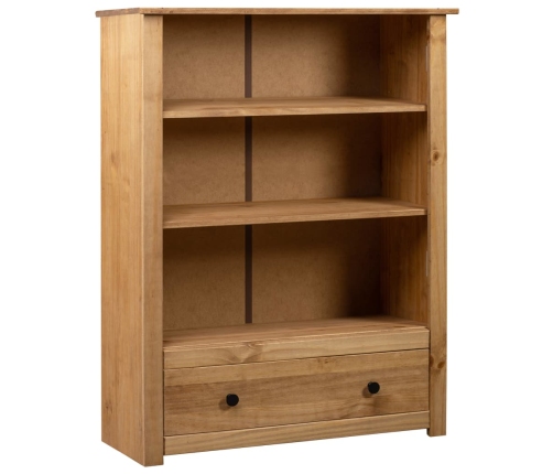 Librería de madera maciza de pino estilo Panamá 80x35x110 cm