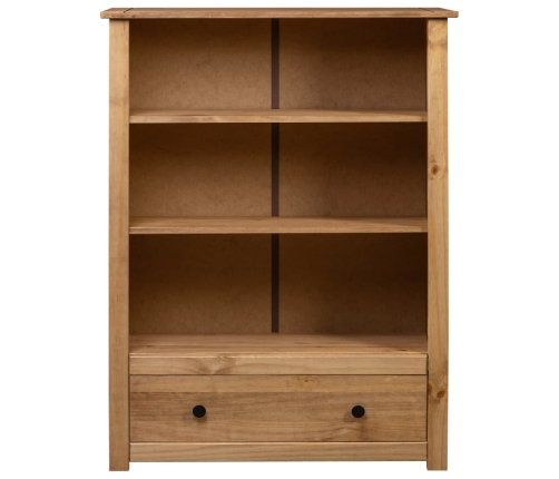 Librería de madera maciza de pino estilo Panamá 80x35x110 cm