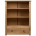 Librería de madera maciza de pino estilo Panamá 80x35x110 cm