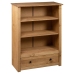 Librería de madera maciza de pino estilo Panamá 80x35x110 cm