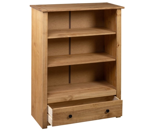 Librería de madera maciza de pino estilo Panamá 80x35x110 cm